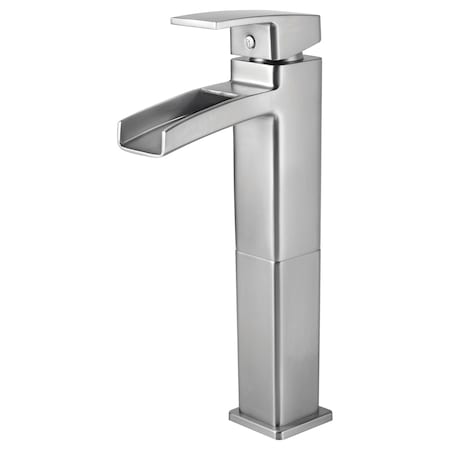 Pfister Pfister Kenzo Single Handle Vessel Faucet Brushed Nickel LG40-DF0K